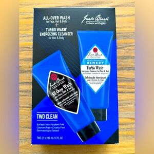 Jack Black Two Clean duo 
Men’s skincare brand. Two 10 oz bottles